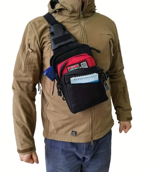 Edc Pistol Carry Bag - Bolsa Tática de Transporte Oculto: Mochila