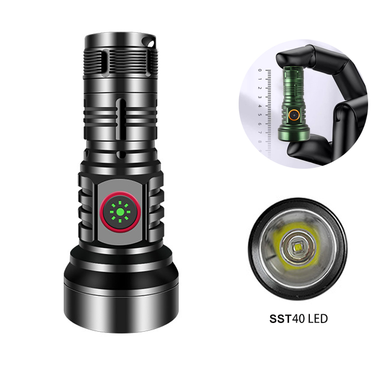 Edc (Every Day Carry - USB recarregável lanterna LED, de alta