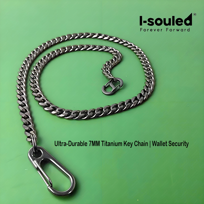 Wallet Slim Titanium - I-souled Corrente de Titânio de 7MM