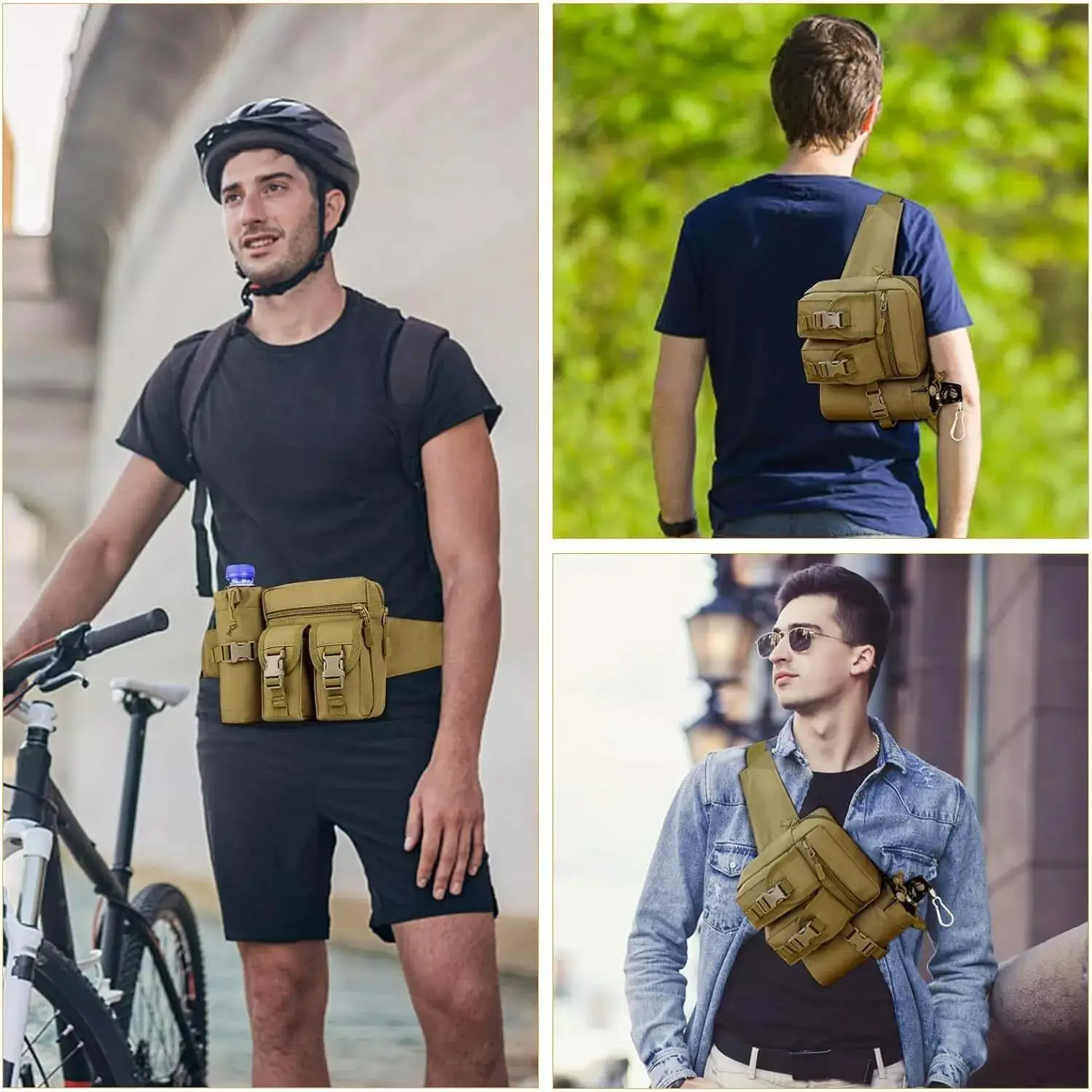 Pochete tática para homens, co - Edc Pistol Carry Bag avaliação e preço