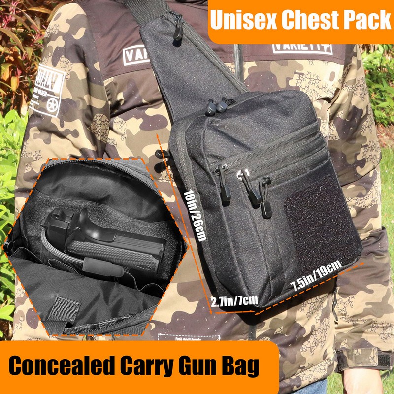 Novo saco de peito tático cold - Edc Pistol Carry Bag avaliação e preço